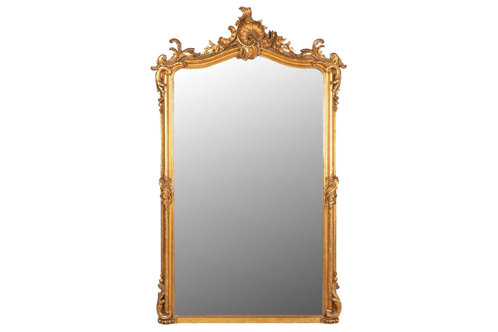 LARGE ANTIQUE FRENCH LOUIS XV MIRROR (1 of 2)