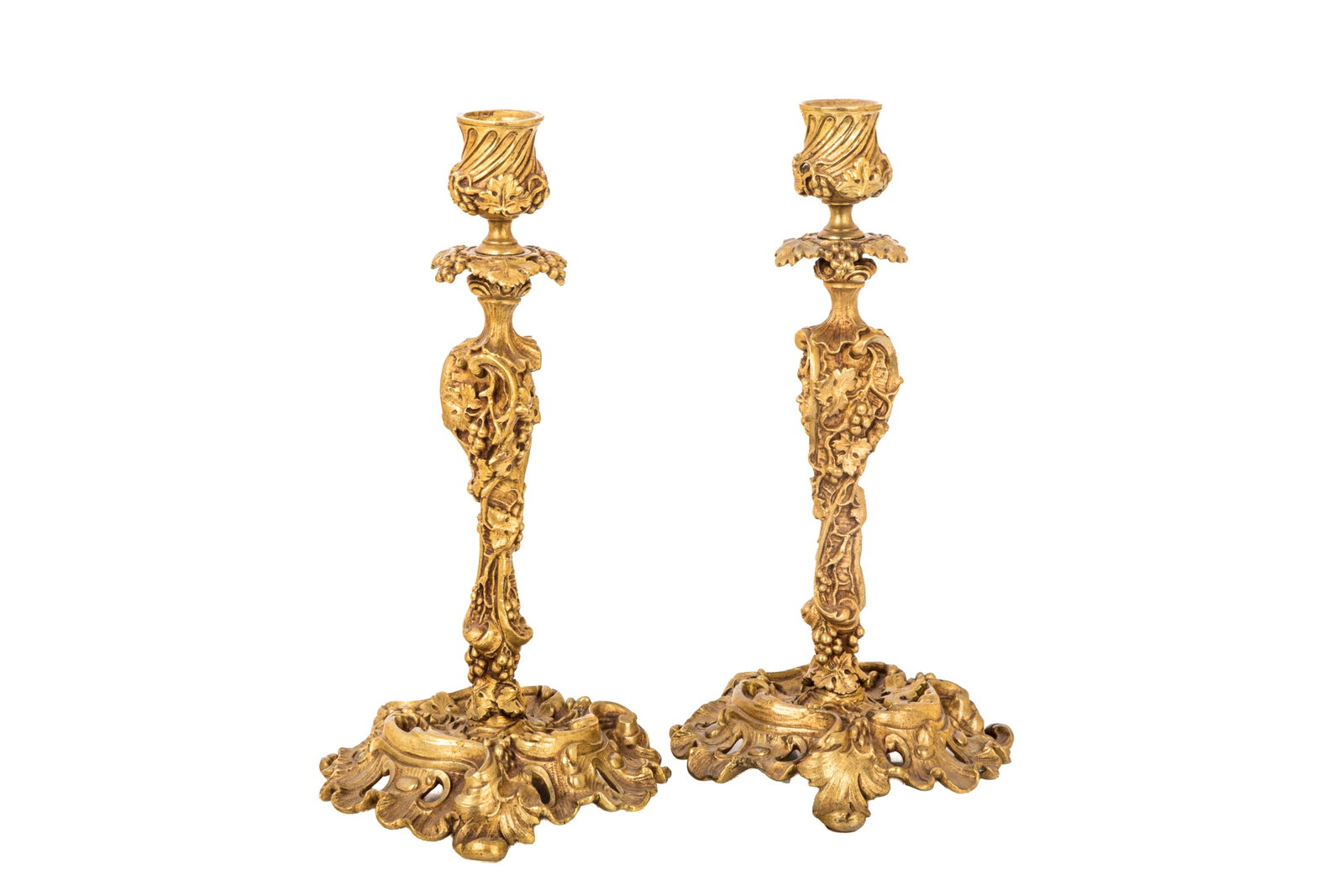 FRENCH ROCOCO REVIVAL CANDLESTICKS - 2