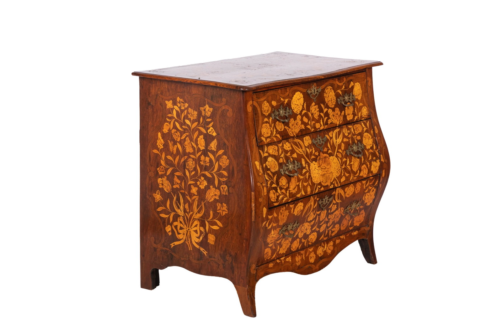 ANTIQUE DUTCH BOMBE COMMODE (1 of 7)