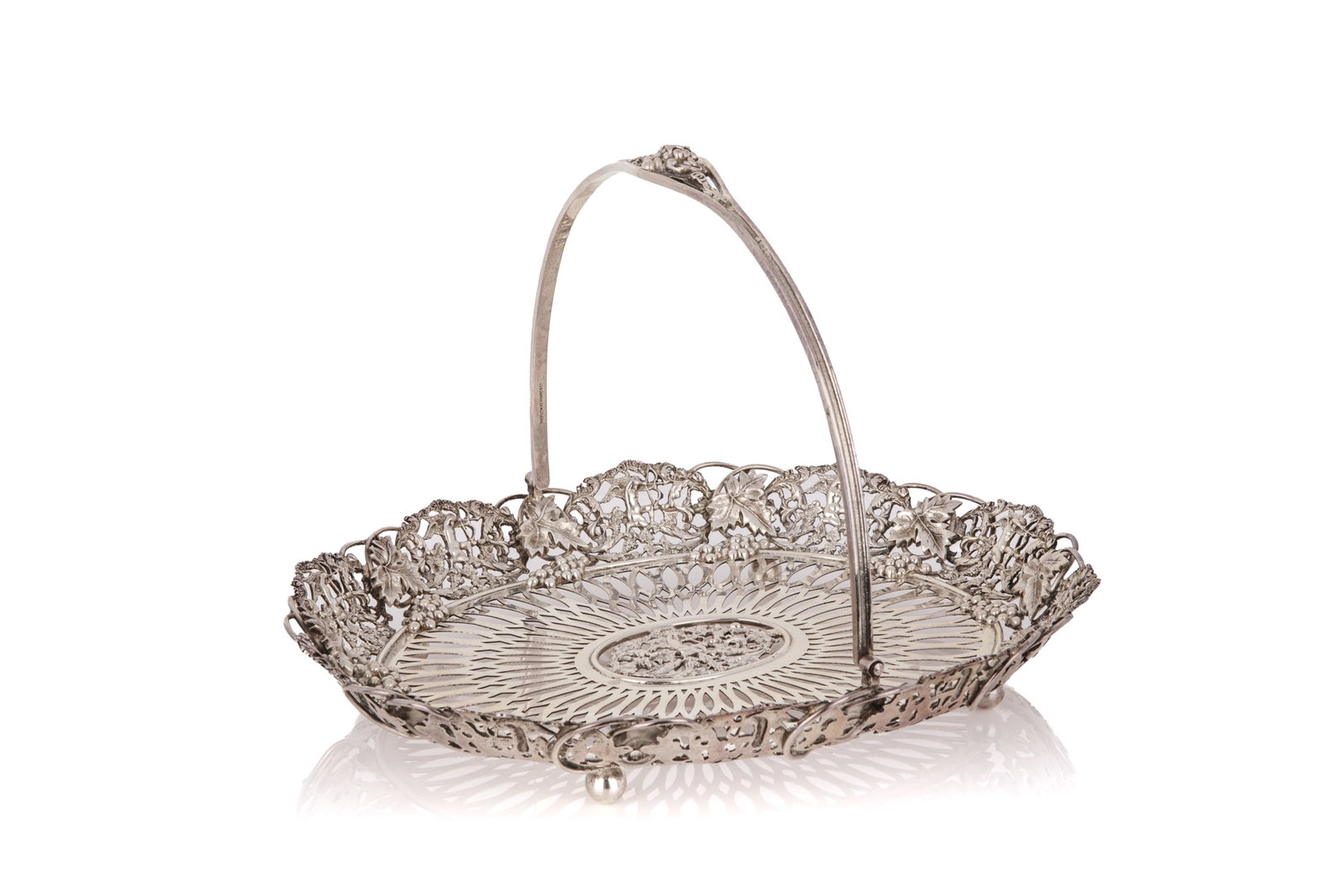 BIGELOW, KENNARD & CO AMERICAN SILVER BASKET, 440g (1 of 4)