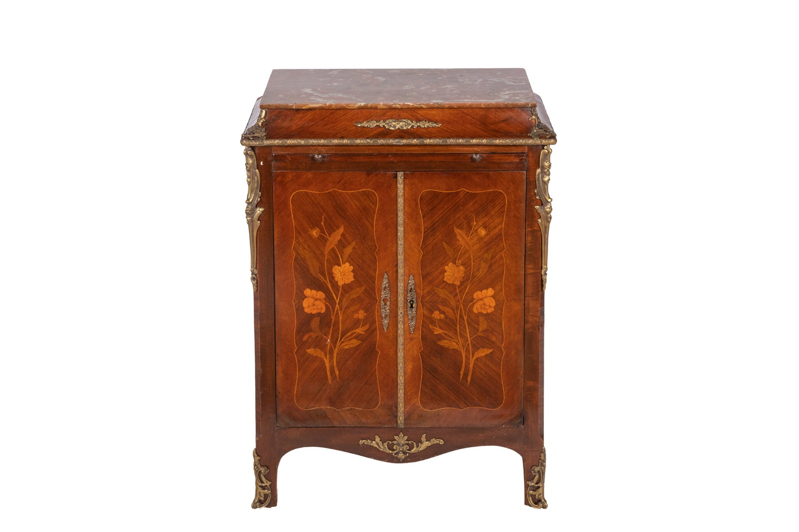 FRENCH MARBLE TOP SMALL SERVER - 2