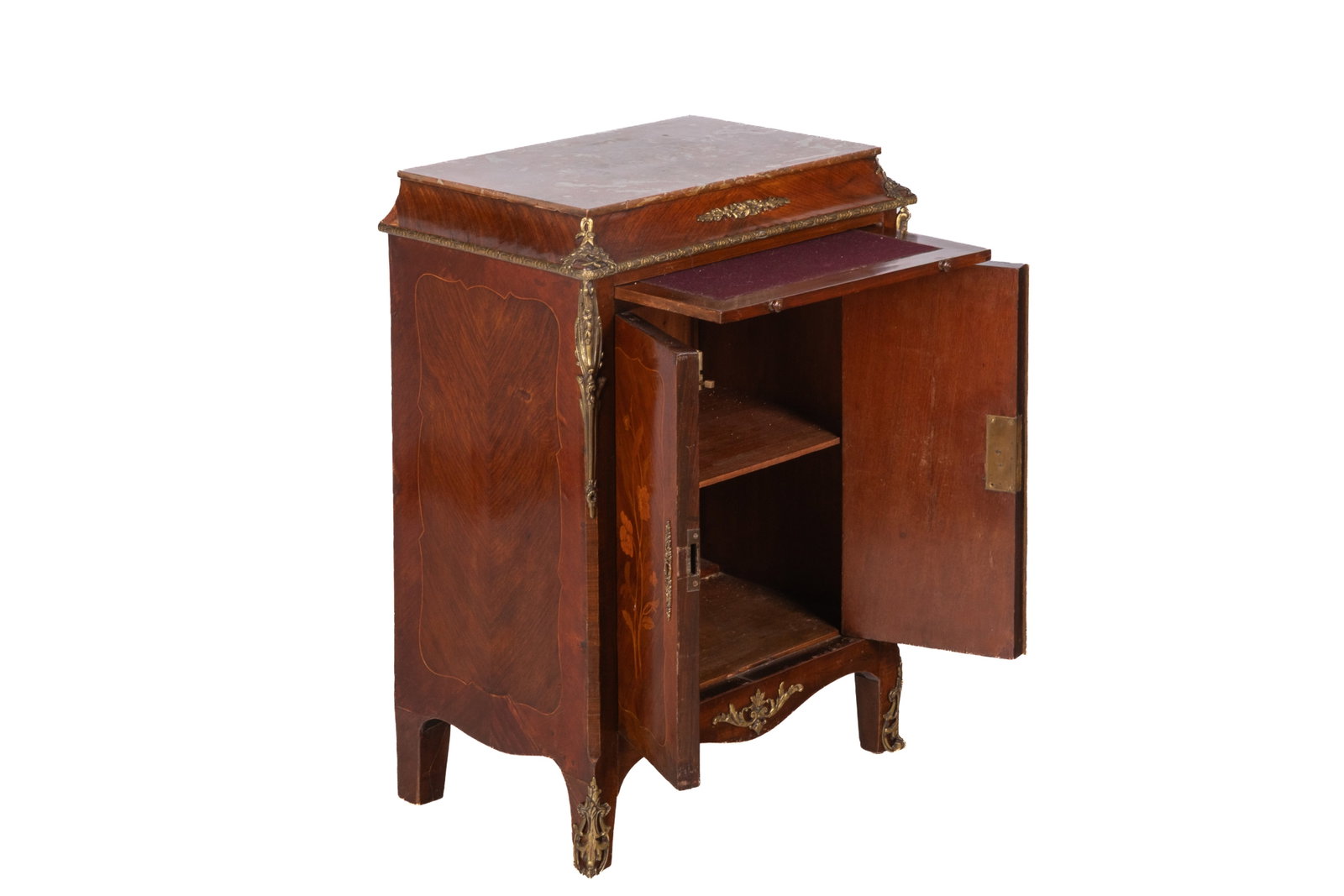 FRENCH MARBLE TOP SMALL SERVER - 3