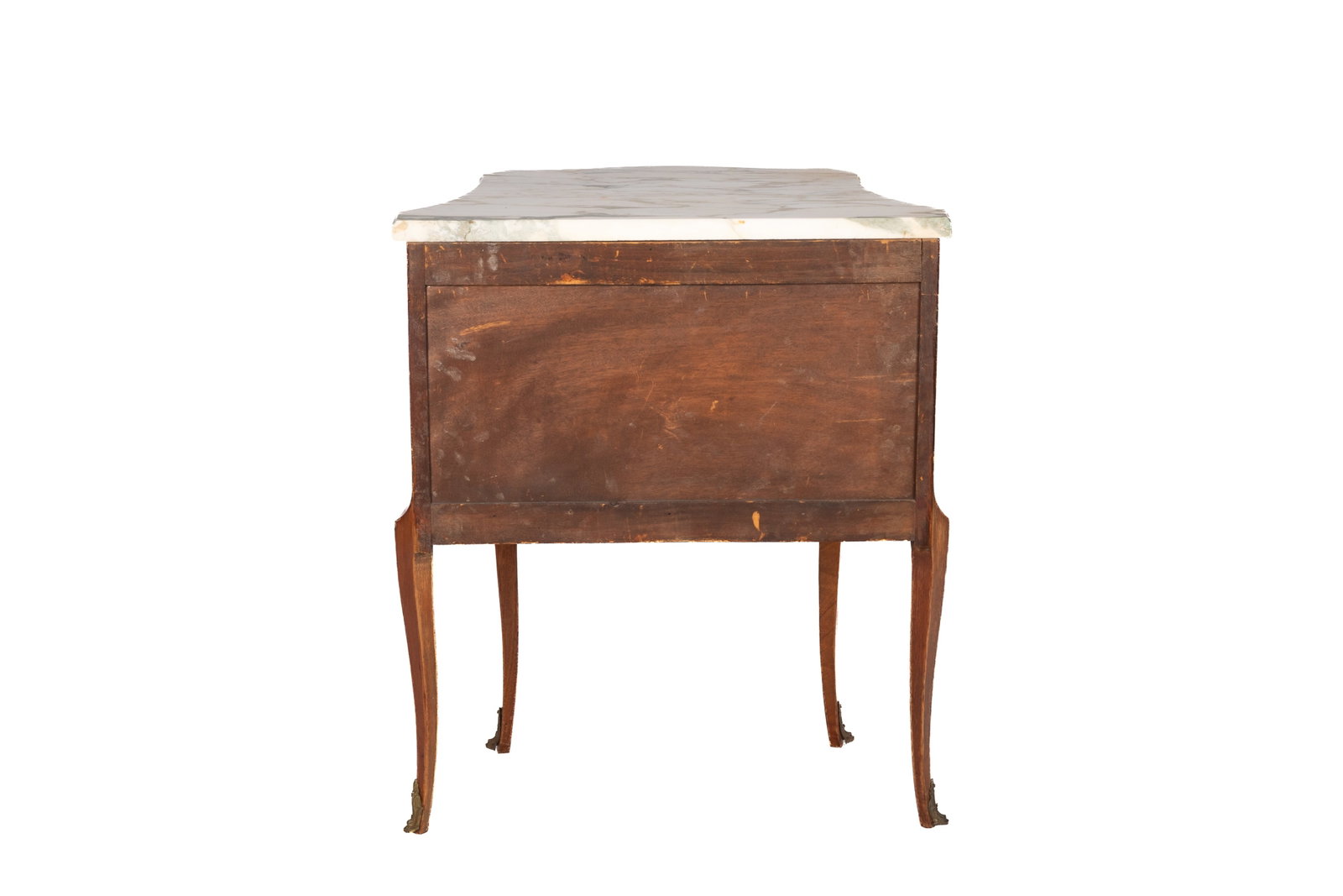MARBLE TOP TWO-DRAWER SIDE TABLE COMMODE - 5