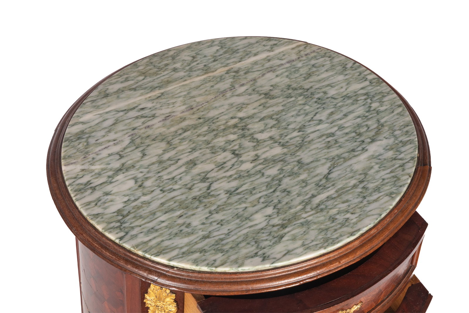 FRENCH MARBLE TOP CIRCULAR SIDE TABLE - 5