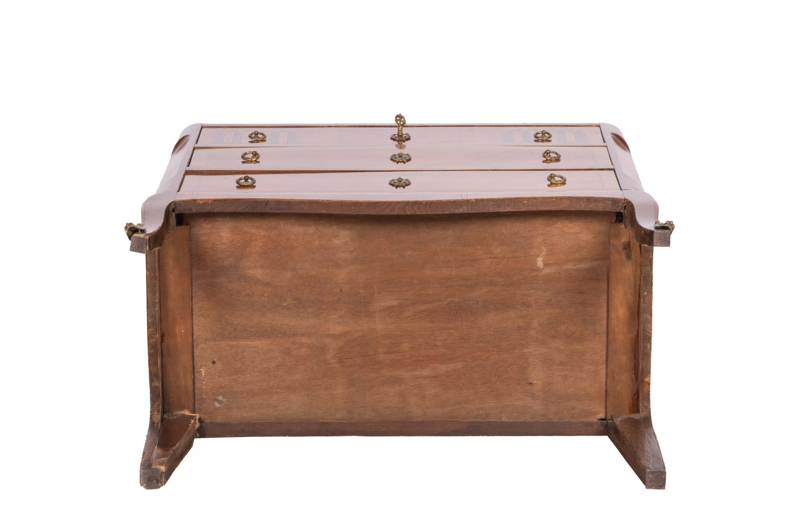 TRANSITIONAL STYLE ANTIQUE FRENCH COMMODE - 7