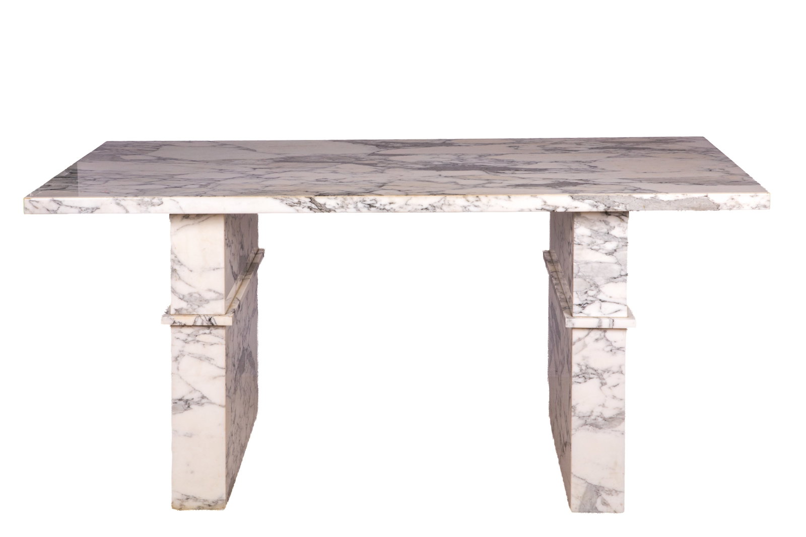 CUSTOM DESIGNED CARRERA MARBLE DESK - 2