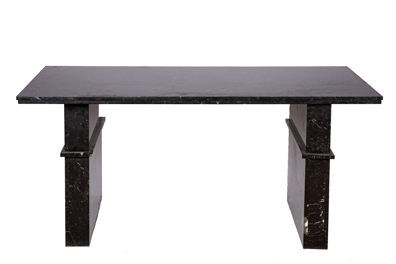 CUSTOM DESIGNED BLACK MARBLE DESK - 3