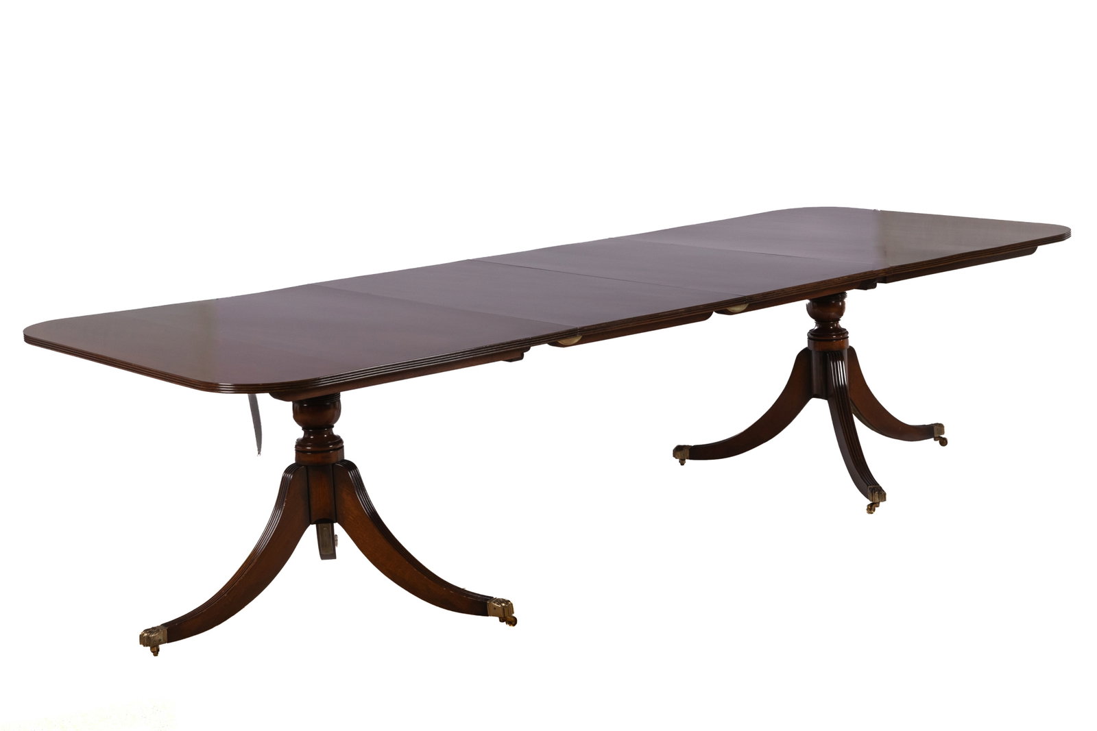 ENGLISH MAHOGANY DOUBLE PEDESTAL DINING TABLE (1 of 4)