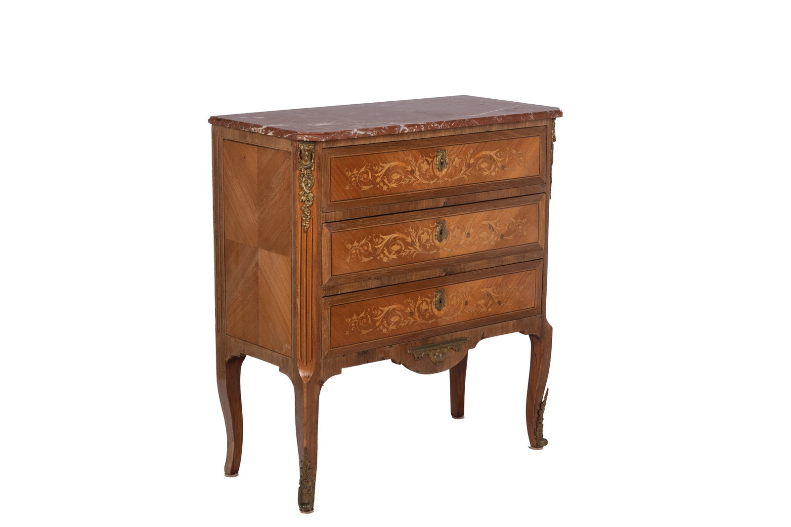 TRANSITIONAL STYLE ANTIQUE FRENCH COMMODE (1 of 7)