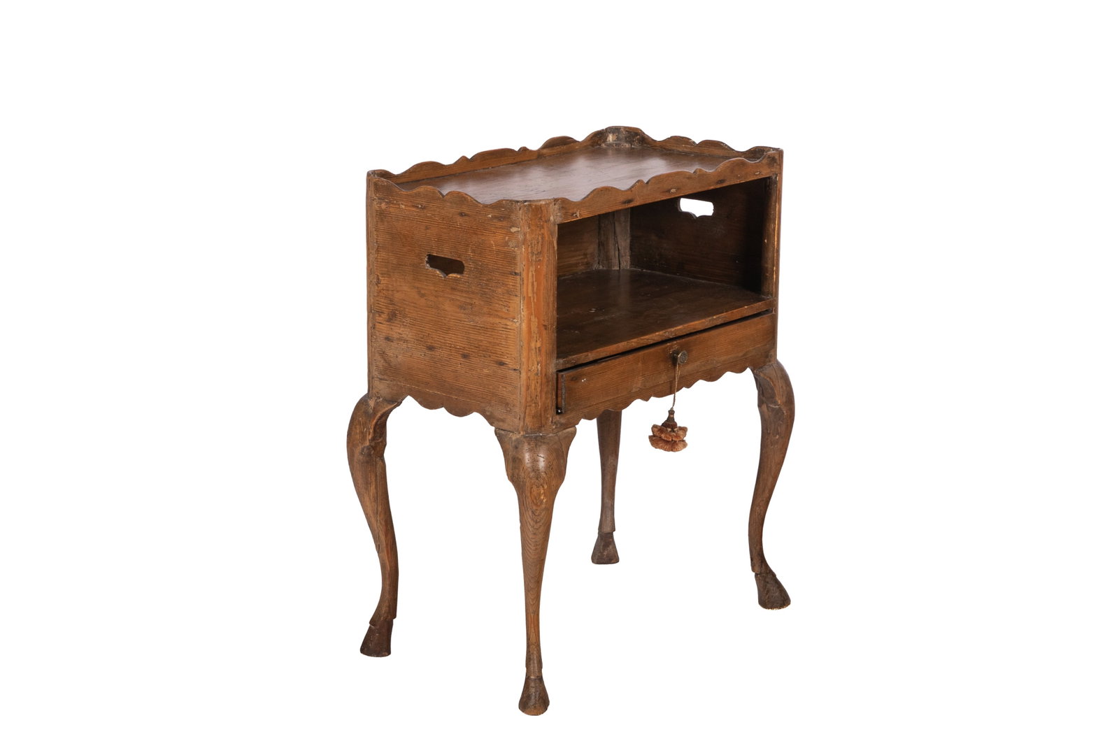 SMALL FRENCH COUNTRY COMMODE SIDE TABLE