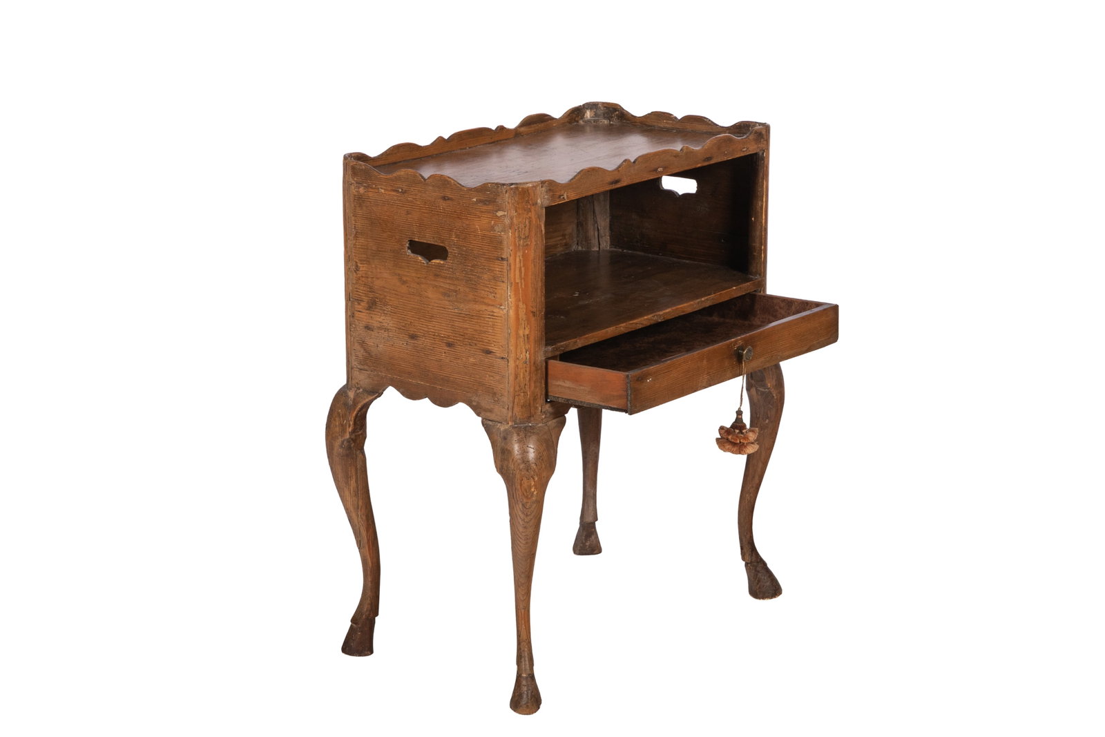 SMALL FRENCH COUNTRY COMMODE SIDE TABLE - 3