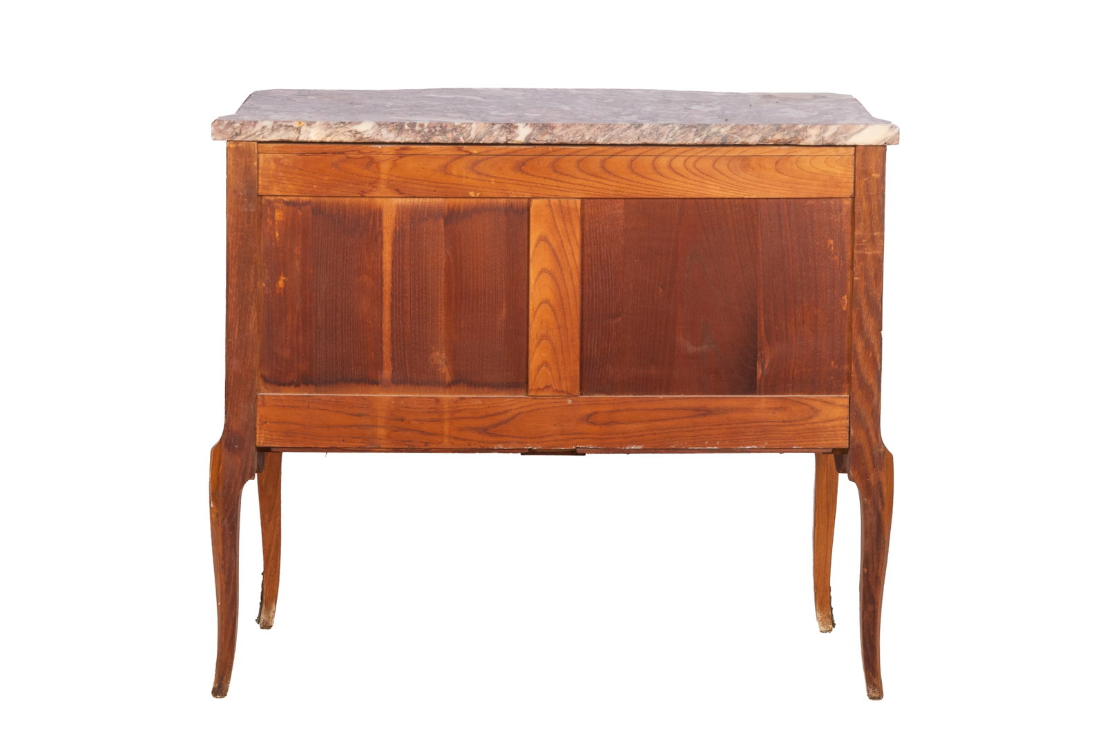FRENCH MARBLE TOP TWO DRAWER COMMODE - 6