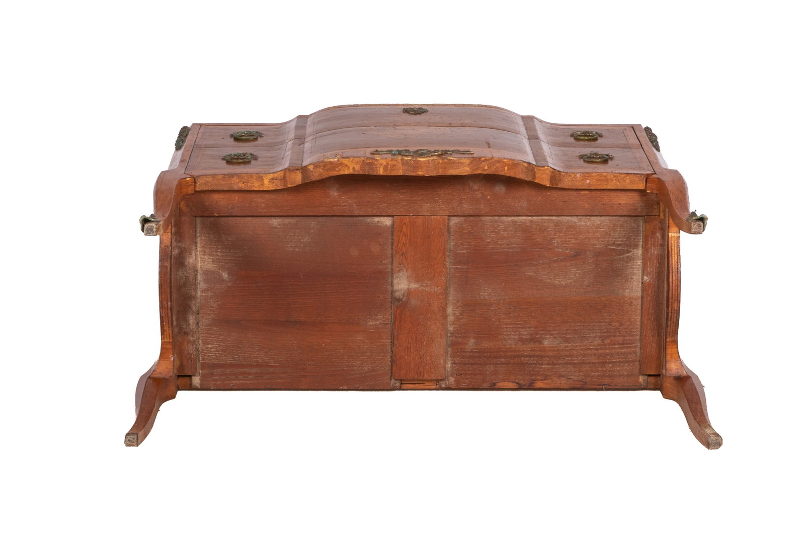 FRENCH MARBLE TOP TWO DRAWER COMMODE - 8