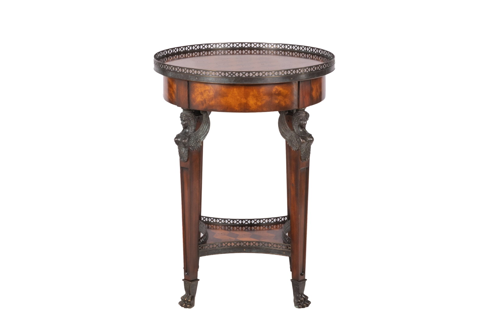 THEODORE ALEXANDER BRONZE MOUNTED SIDE TABLE - 6