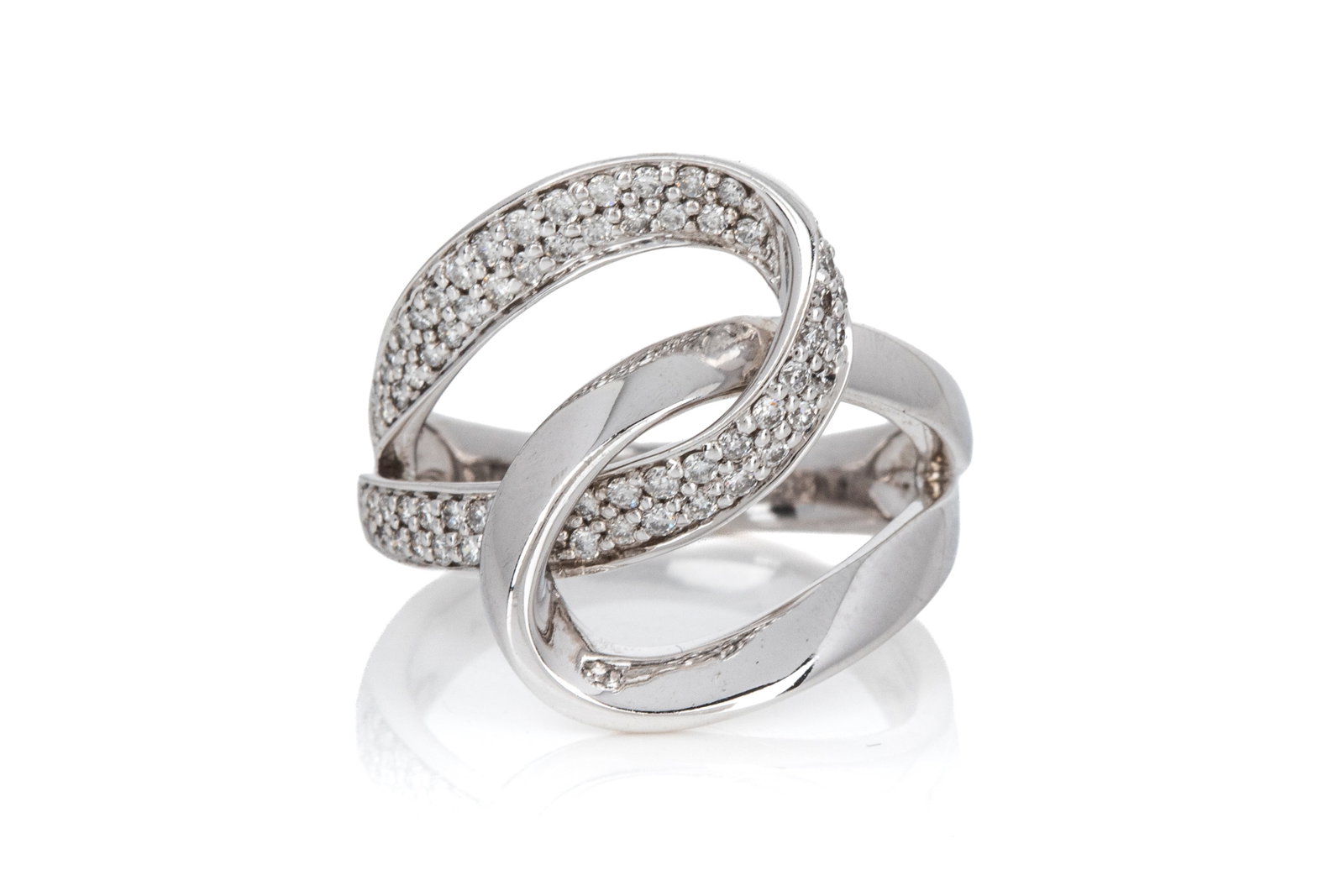 10K DIAMOND STATEMENT RING 5.8g