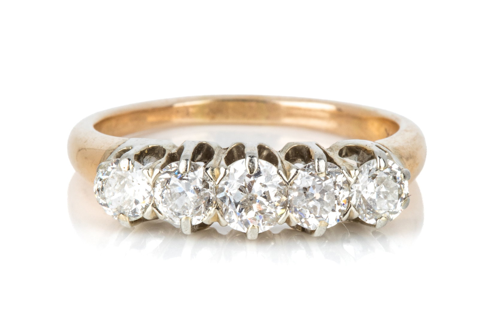 14K/18K GOLD 1.20cttw DIAMOND RING 4.2g (1 of 3)