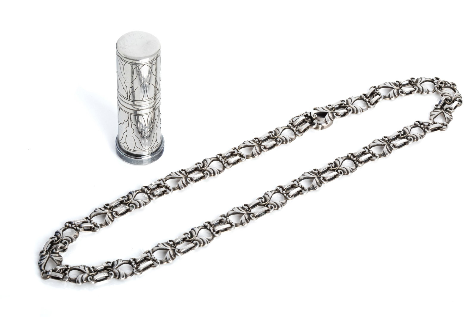 GEORG JENSEN NECKLACE & LIPSTICK CASE, 46 & 309A (1 of 4)