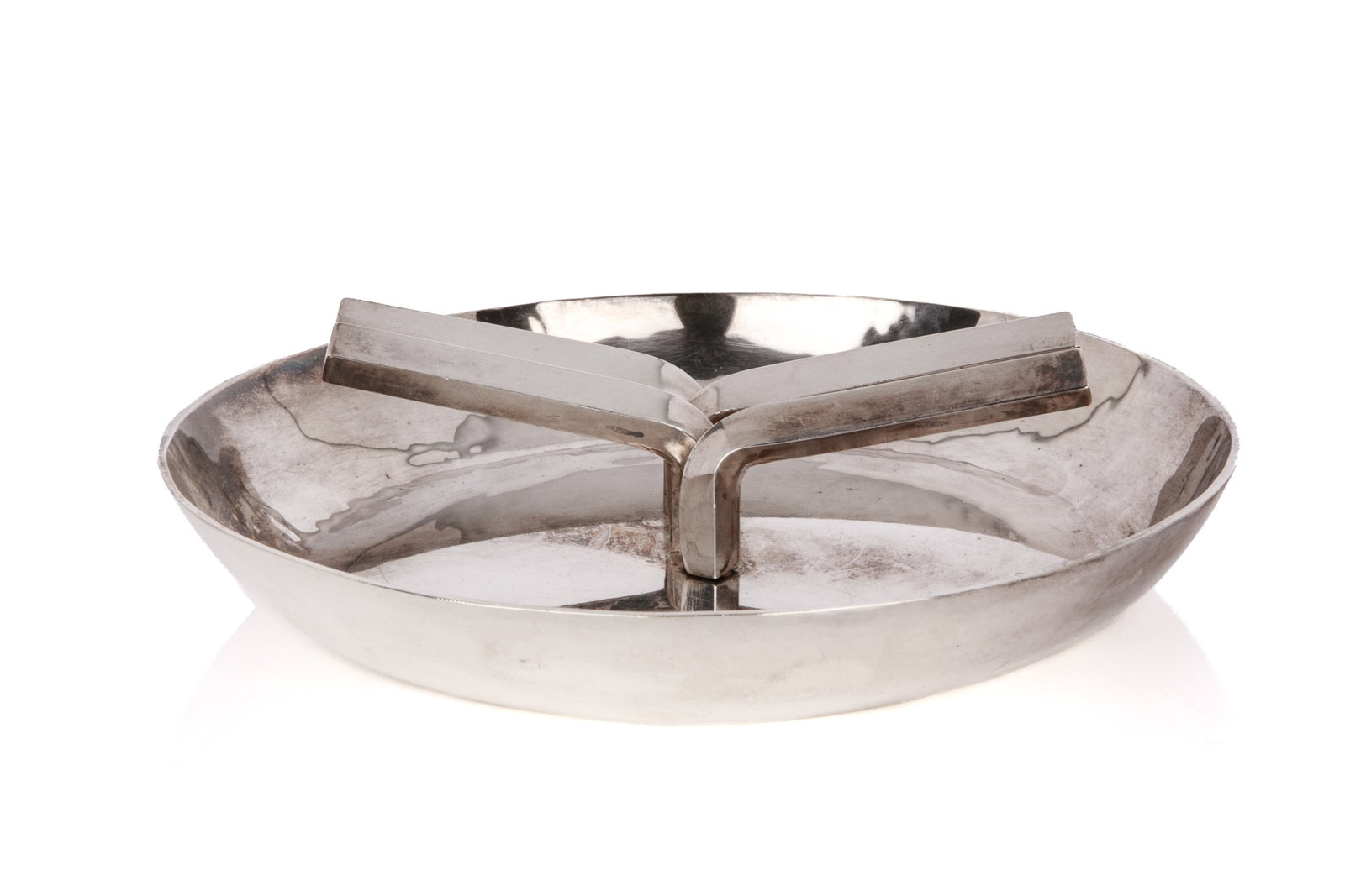 BOYD LARGE CANADIAN SILVER ASHTRAY 440g (1 of 4)