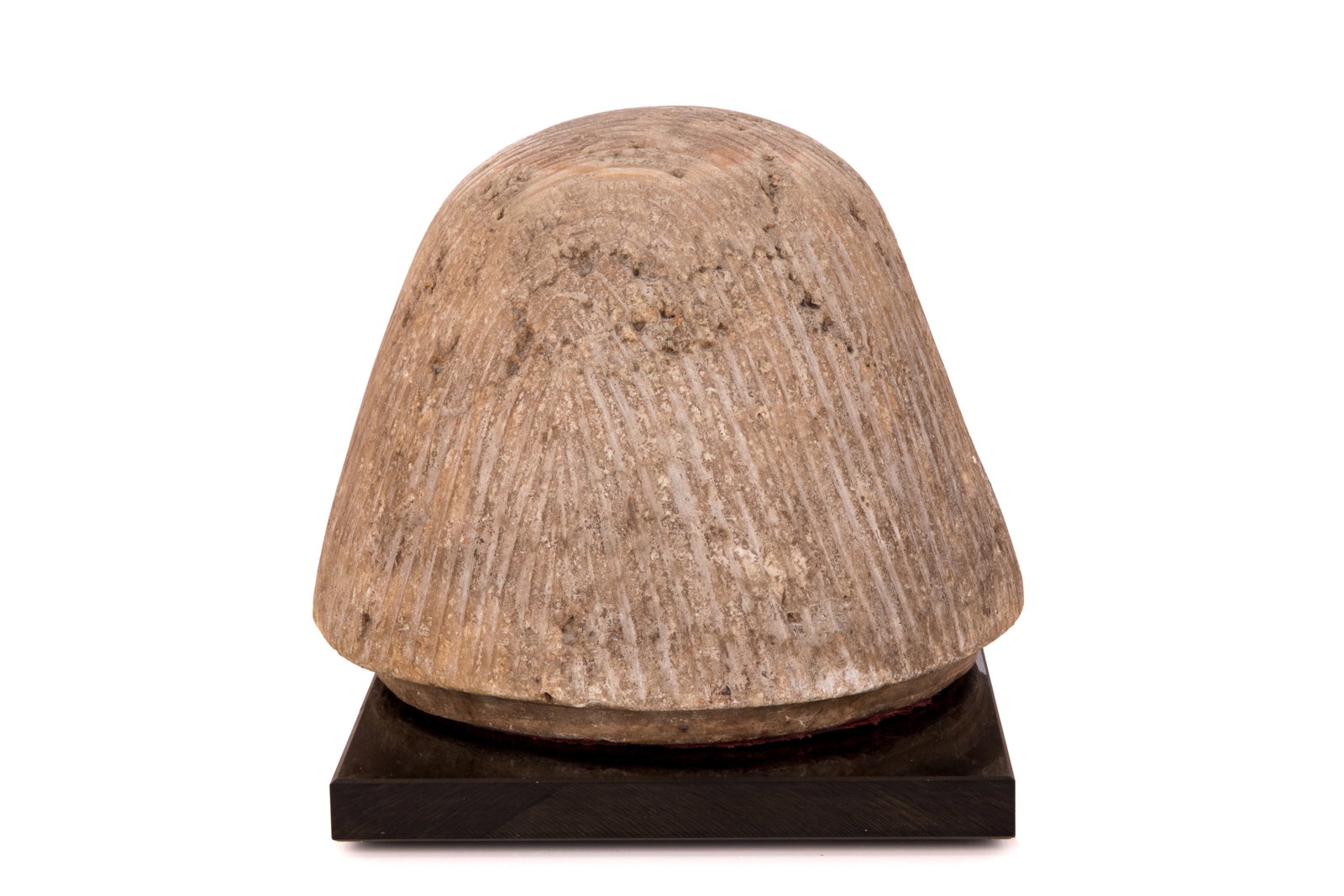 EGYPTIAN CARVED ALABASTER CANOPIC FUNERARY JAR LID - 3