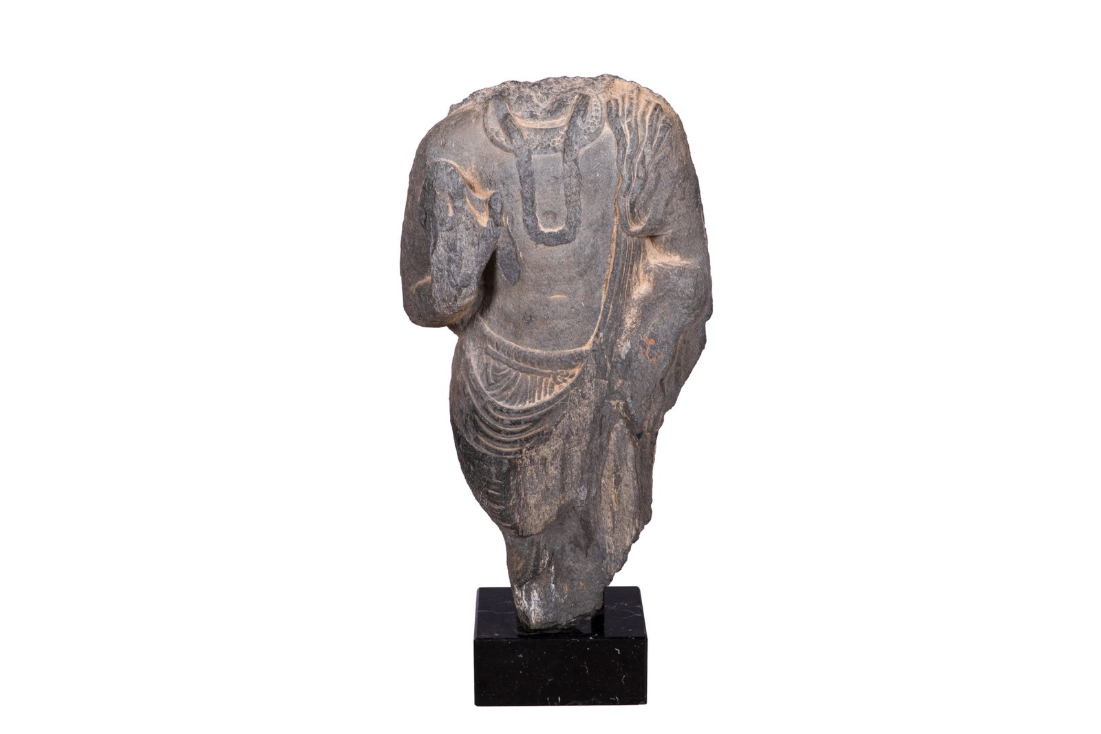 GANDHARA SCHIST TORSO OF BODHISATTVA (1 of 4)
