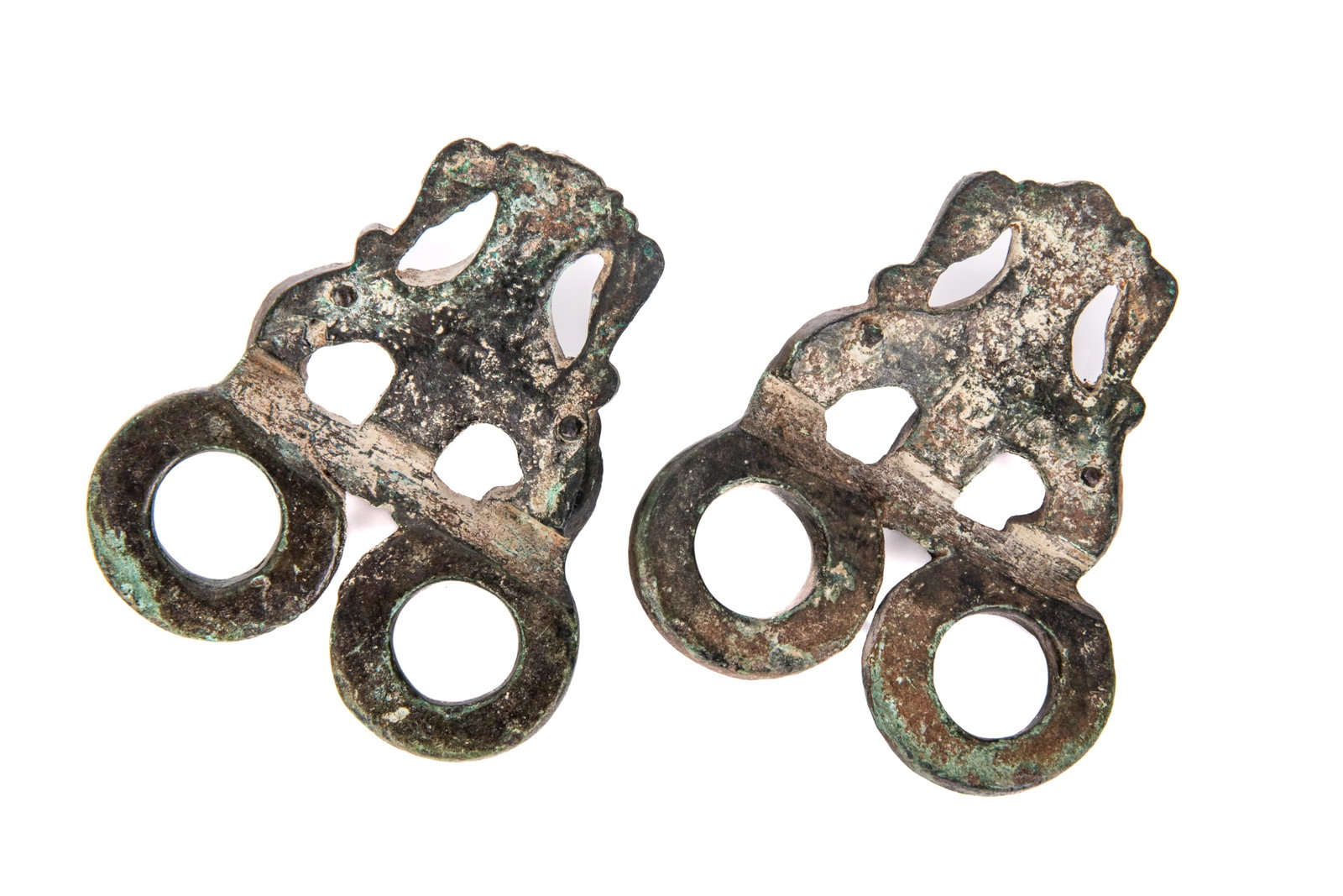 TWO ANCIENT BRONZE AMULETS - 3