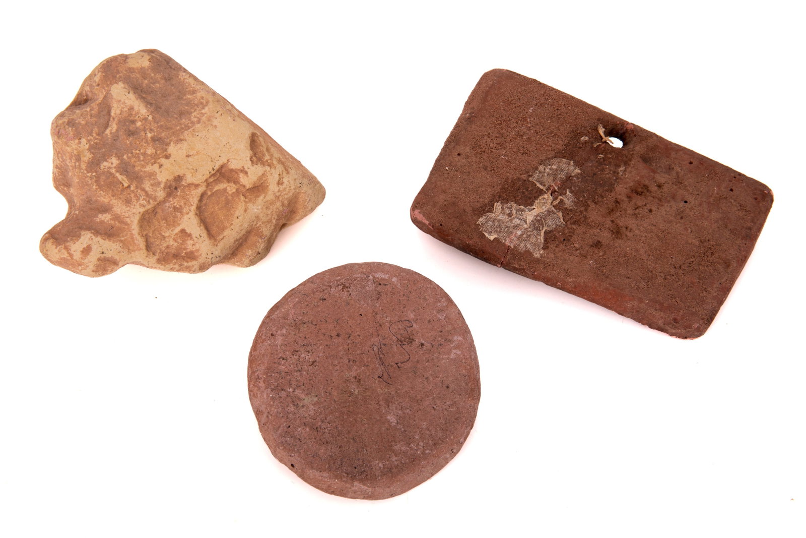 THREE ANCIENT TERRACOTTA ARTIFACTS - 2
