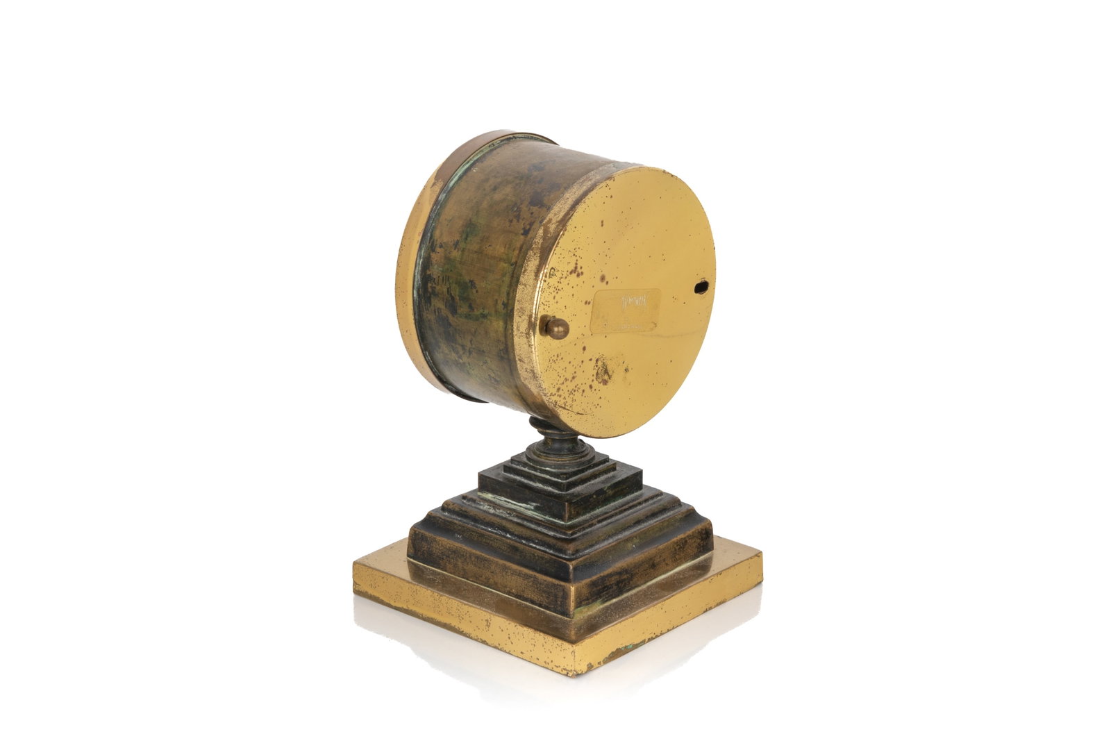 ANTIQUE BRASS TABLE CLOCK - 3