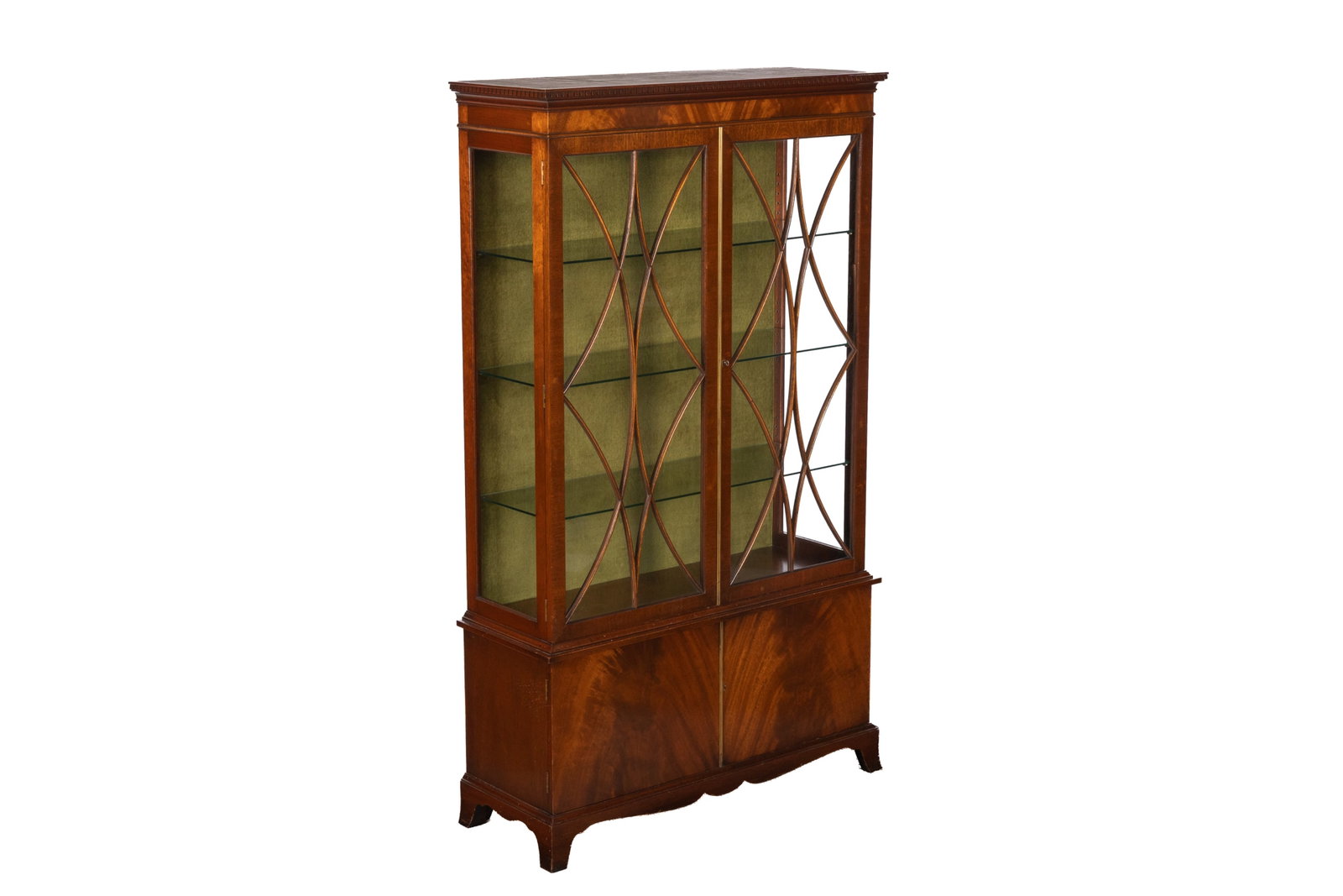 ENGLISH FLAME MAHOGANY LIBRARY CABINET (1 of 5)