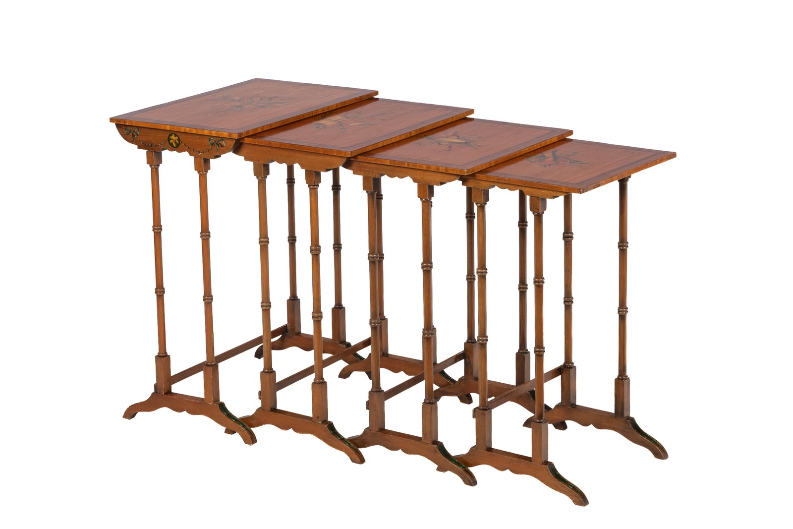 NEST OF FOUR ENGLISH TABLES (1 of 7)