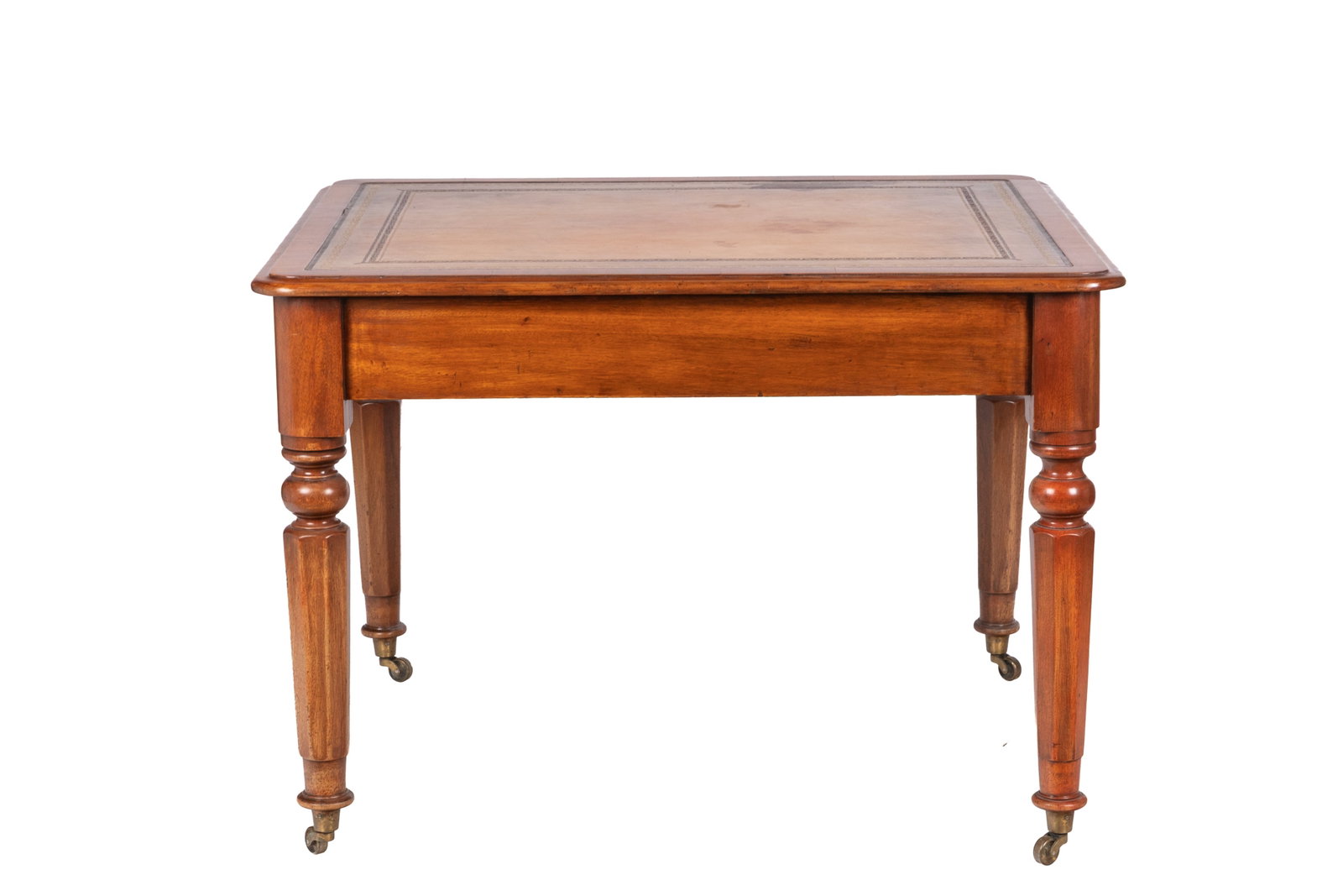 19TH WALNUT LIBRARY WRITING TABLE - 5