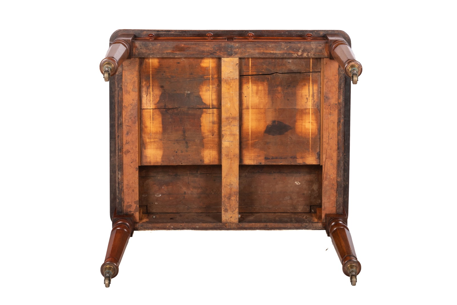 19TH WALNUT LIBRARY WRITING TABLE - 7