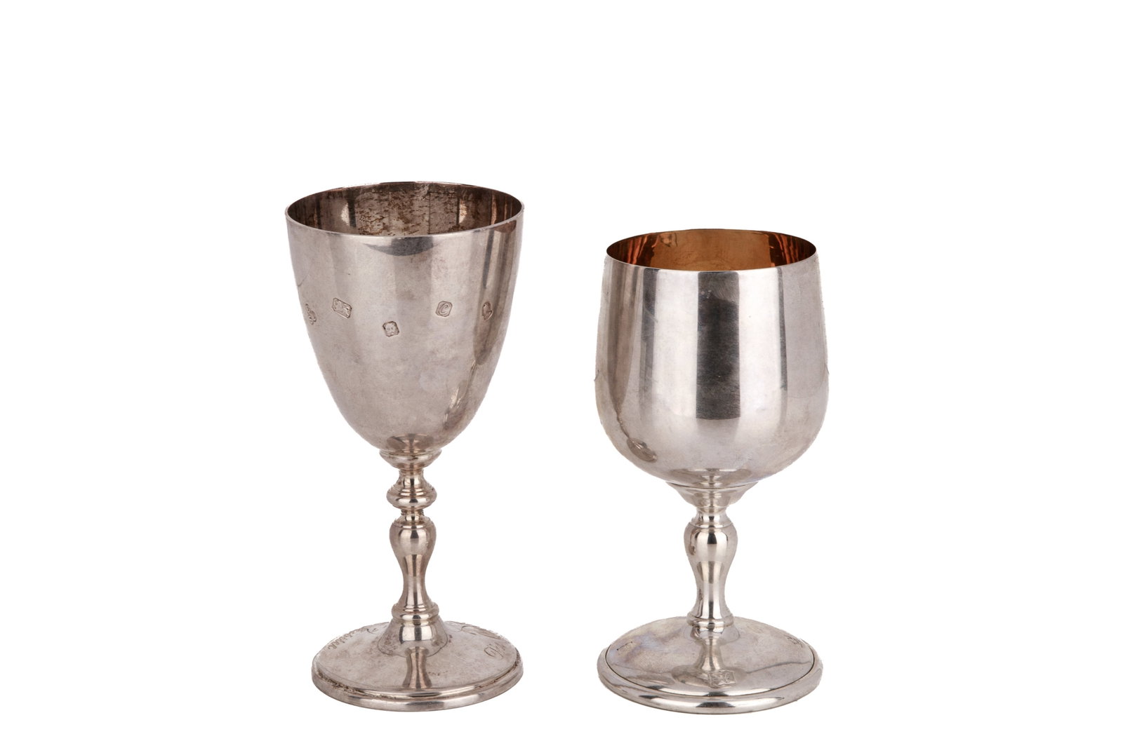 TWO SILVER GOBLETS 397g (1 of 4)
