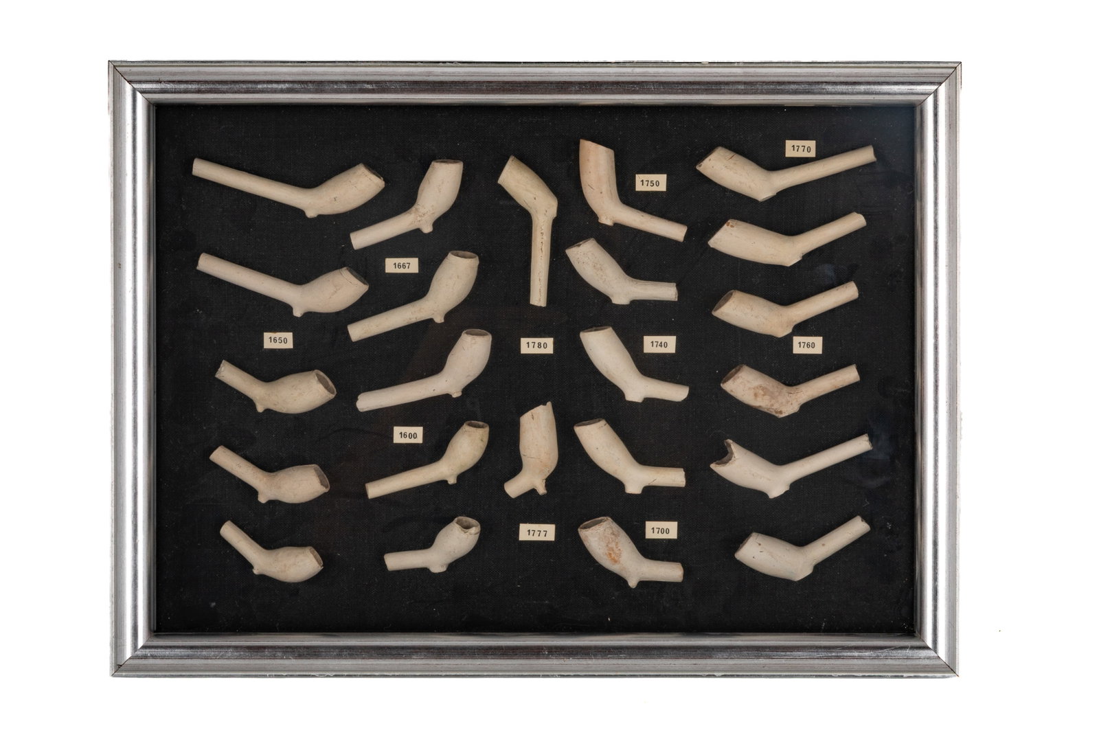 COLLECTION OF CLAY TOBACCO PIPE FRAGMENTS (1 of 3)