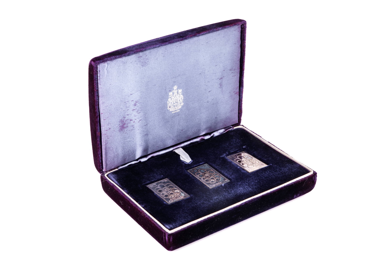 THREE CANADIAN FACSIMILE FINE SILVER STAMPS 47g (1 of 5)