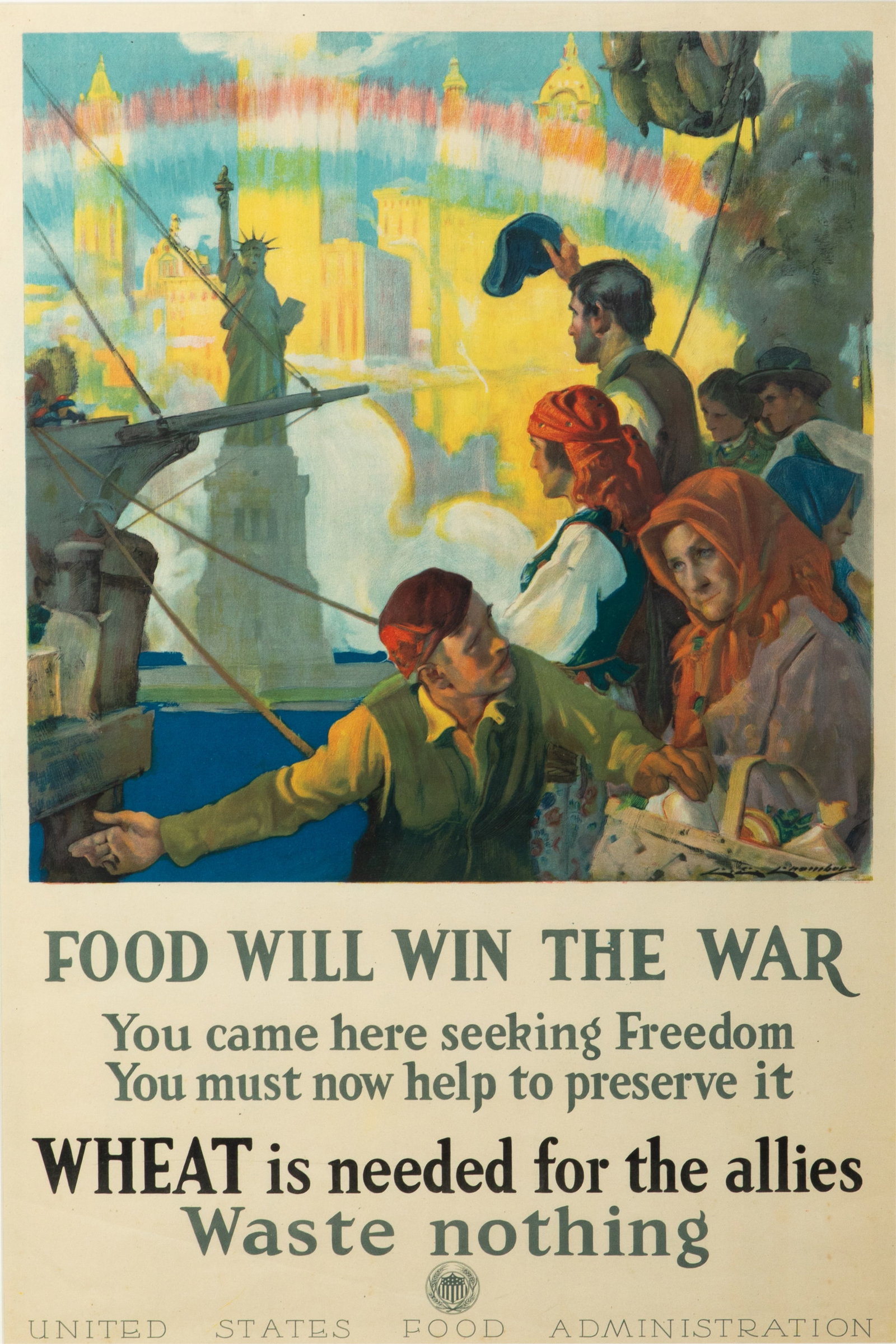FOOD WILL WIN THE WAR, WW1 POSTER (1 of 3)