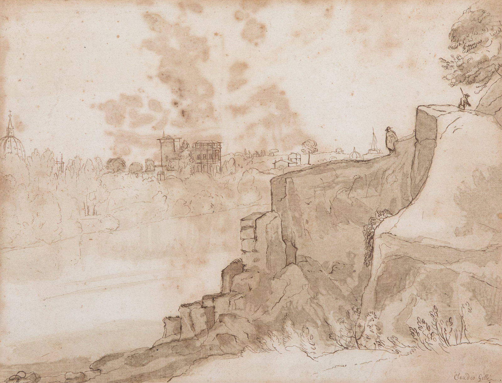 MANNER OF CLAUDE LORRAIN (French School, 17th C) (1 of 4)
