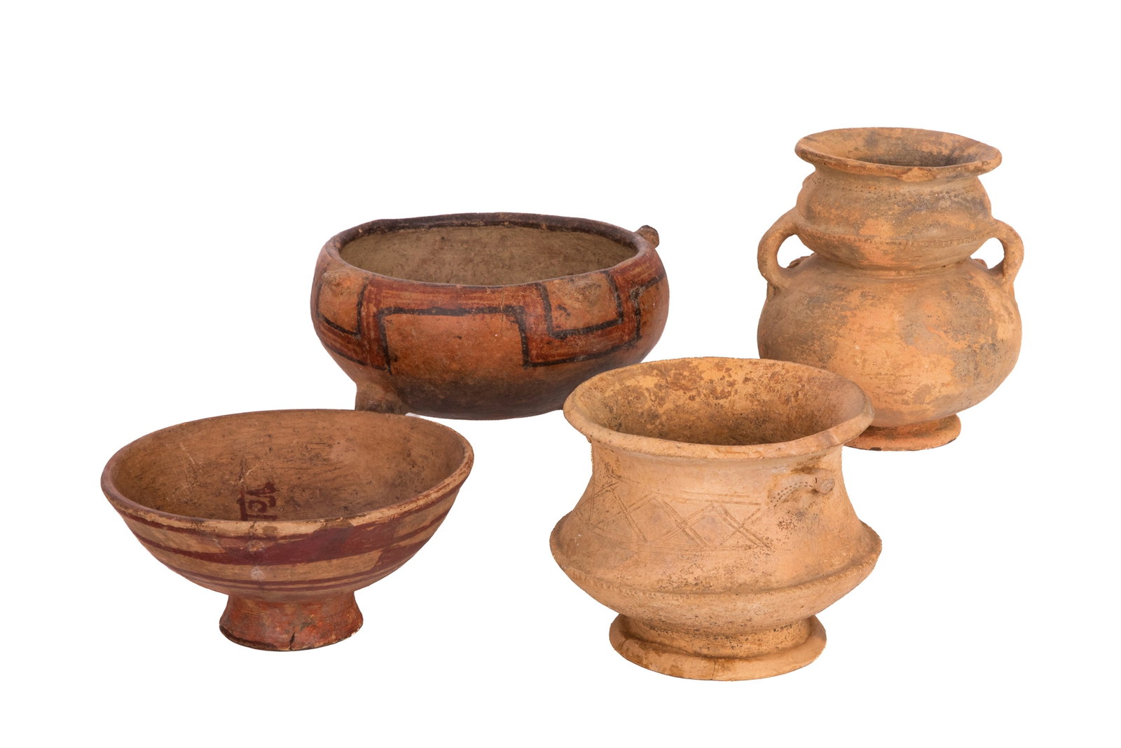 4pc. PRE-COLUMBIAN POTTERY VESSLES (1 of 4)
