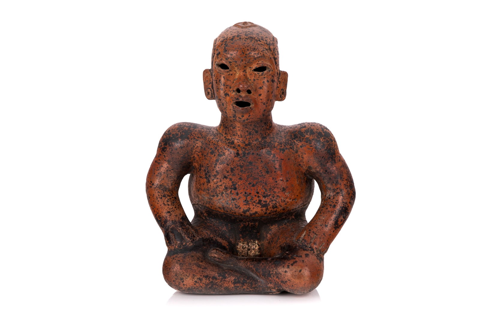 PRE-COLUMBIAN COLIMA DWARF WITH PIERCED EYES (1 of 5)