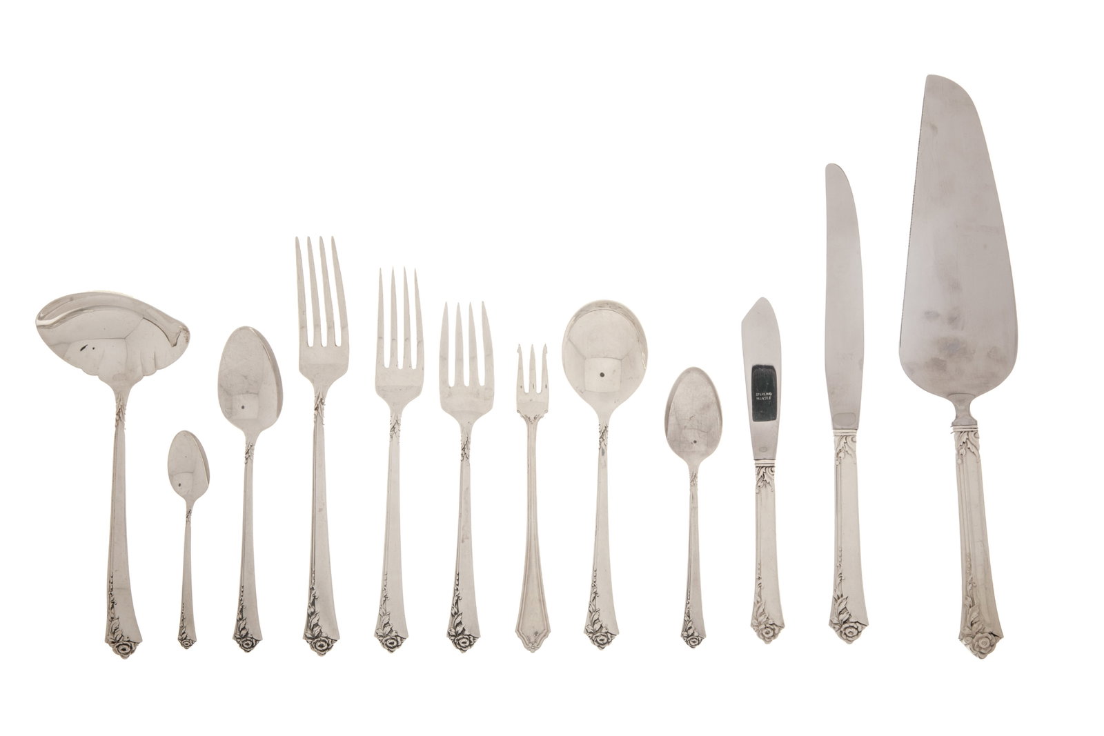 76 pc. SILVER FLATWARE, 1983g (1 of 4)