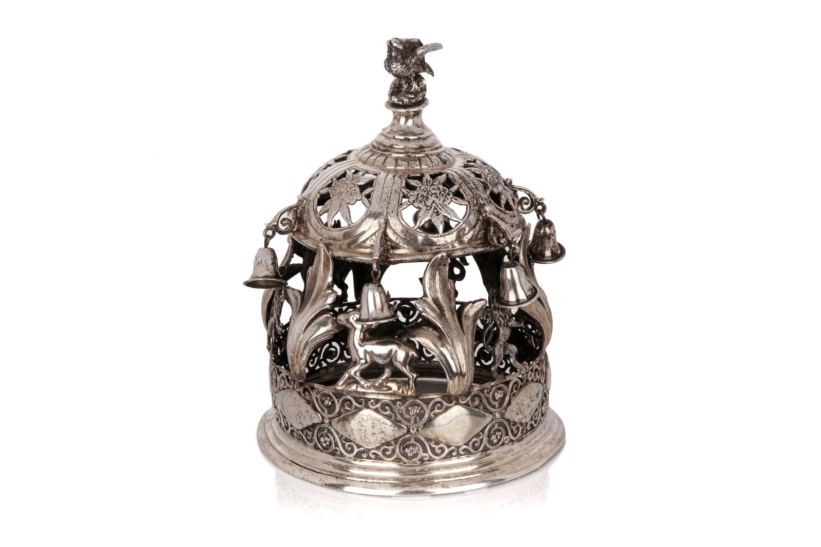 GERMAN SILVER TORAH CROWN / KETER TORAH, 514g (1 of 4)