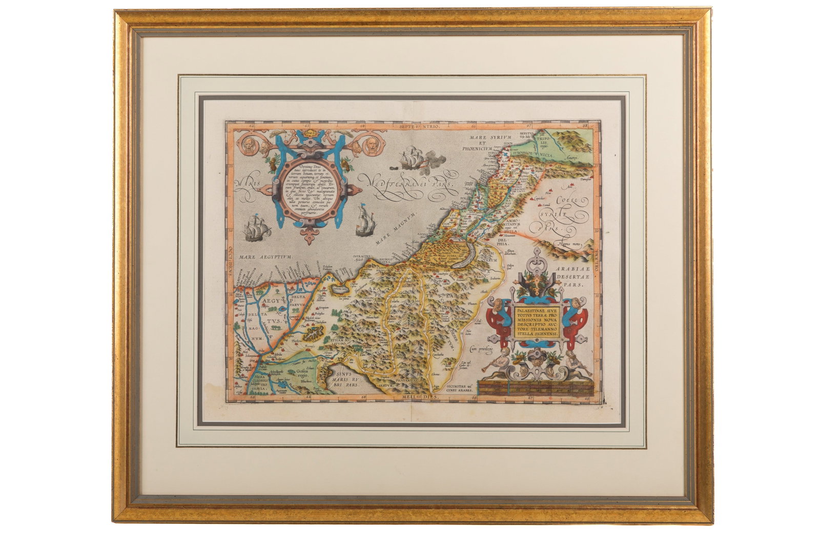 ABRAHAM ORTELIUS. MAP OF PALESTINE (ca. 1575) (1 of 1)