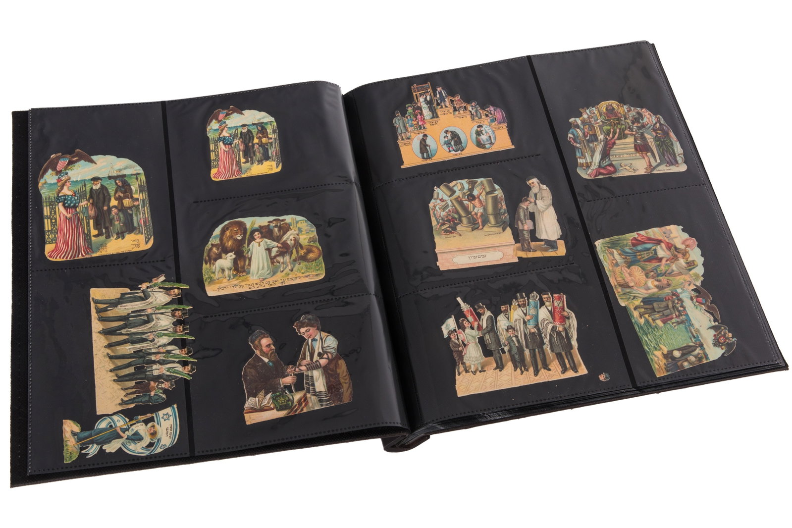VINTAGE JEWISH DIE CUT CARDS & POSTCARDS (1 of 6)