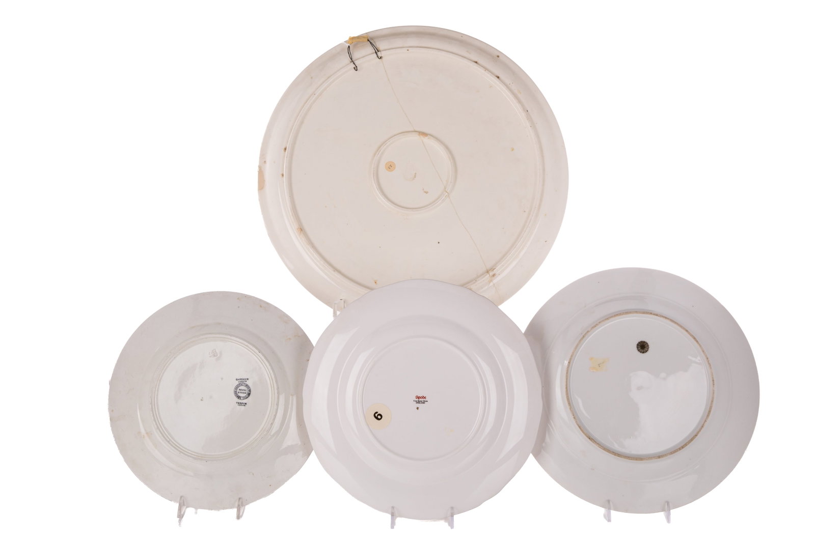FOUR POTTERY SEDER PLATES - 2