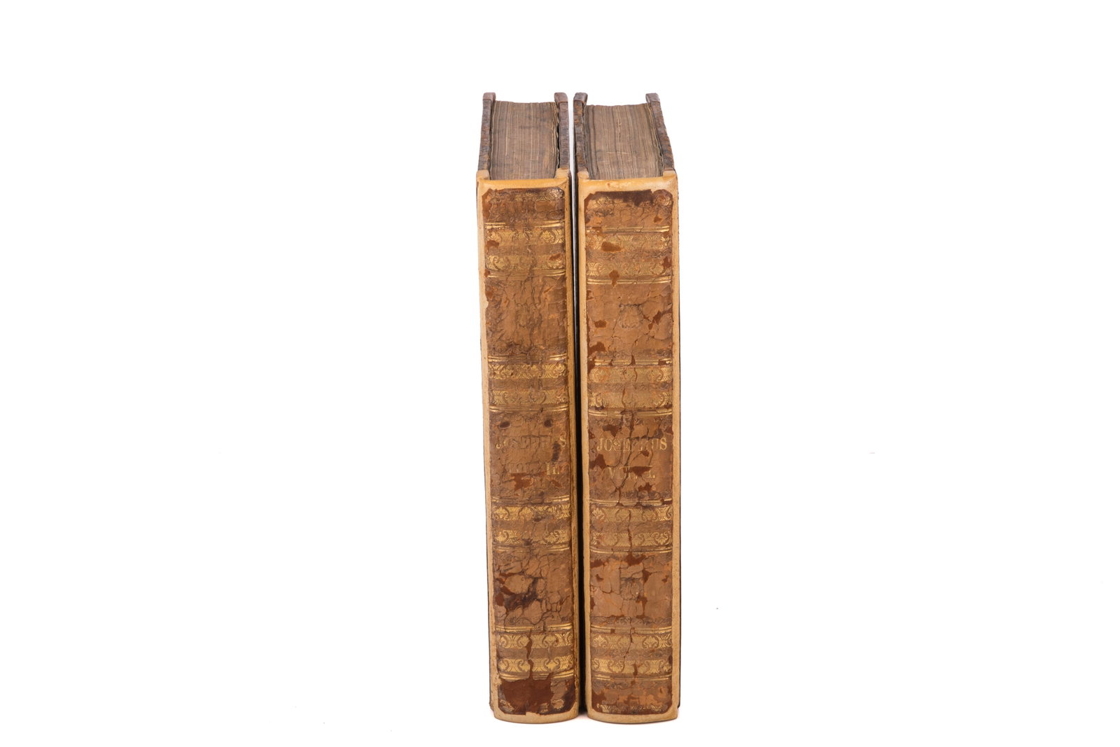TWO VOLUMES: GENIUNE WORKS FLAVIUS JOSEPHUS (1 of 1)