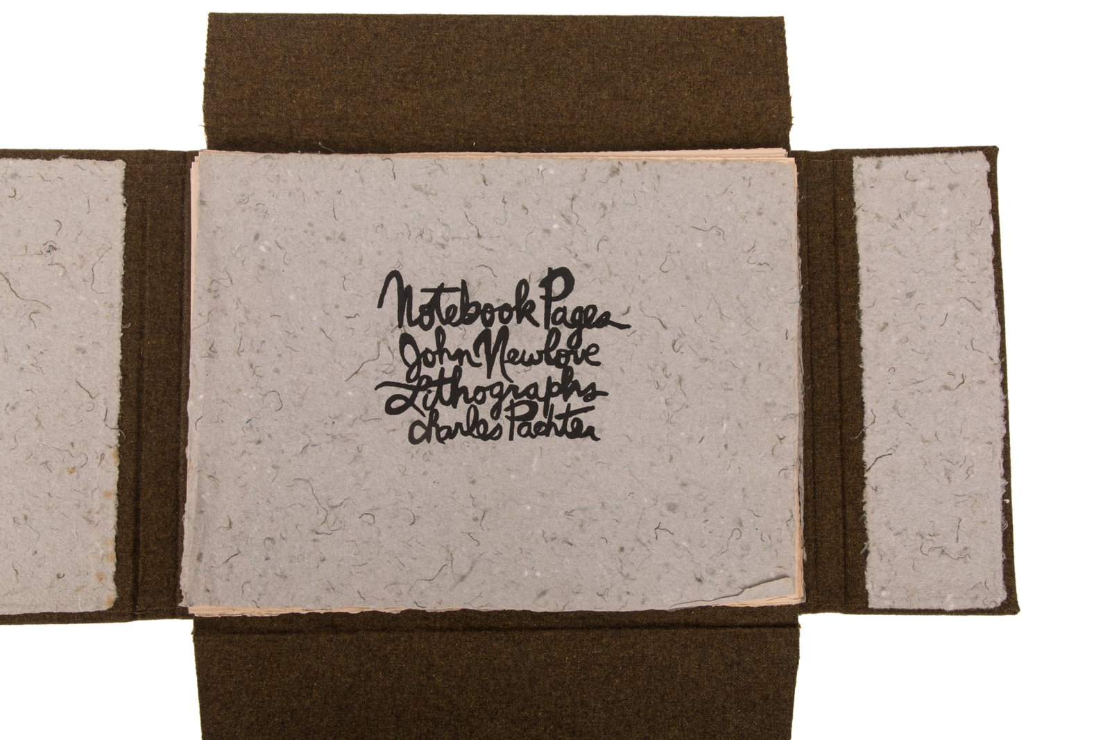 JOHN NEWLOVE & CHARLES PACHTER NOTEBOOK PAGES (1 of 6)
