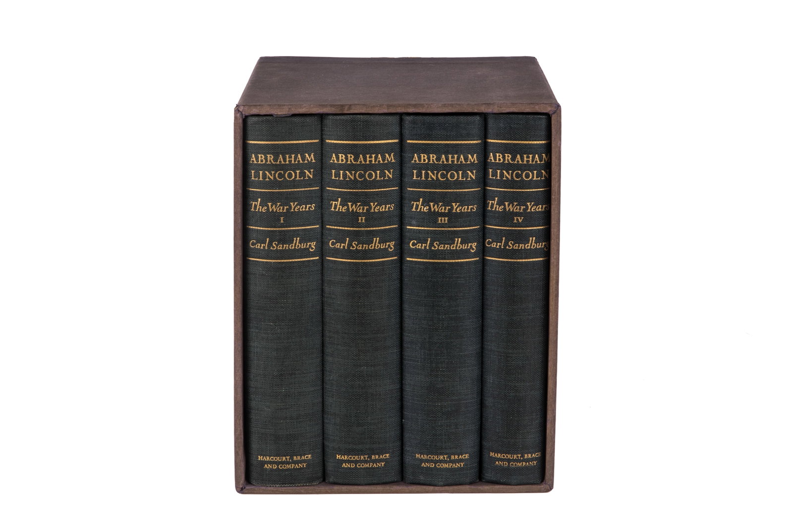 SANDBURG. ABRAHAM LINCOLN: THE WAR YEARS (1939) (1 of 3)