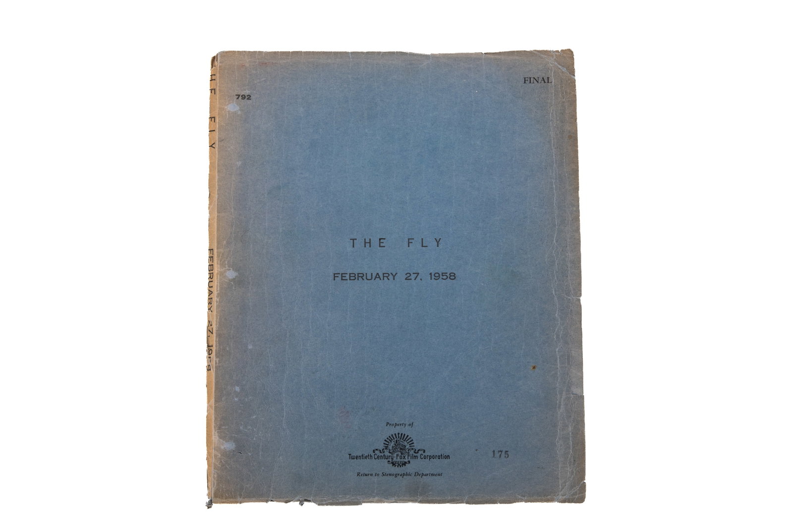 THE FLY (ORIGINAL SCREENPLAY FOR THE 1958 FILM) (1 of 6)