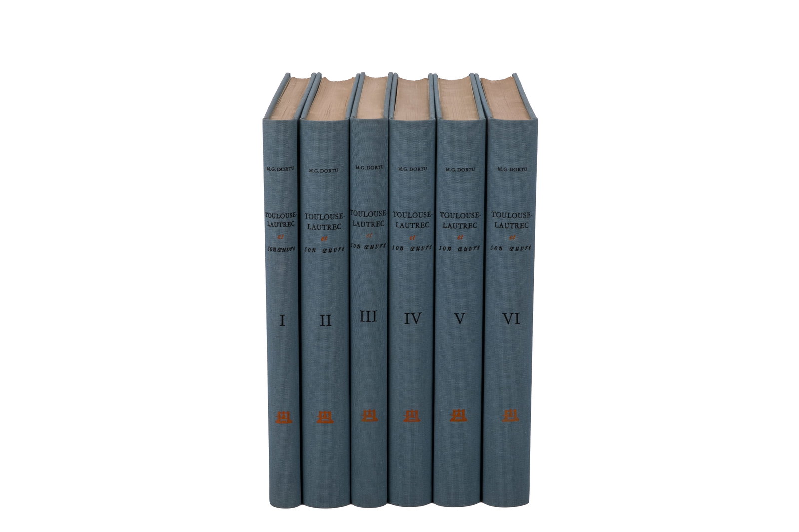 TOULOUSE-LAUTREC ET SON OEUVRE (LTD. EDITION): M.G. Dortu. "Toulouse-Lautrec et son oeuvre" (New York: Collectors Editions, 1971). Limited edition. This is number 781 of 1450.Text in French. Printed on special watermarket paper, deckled edges, top