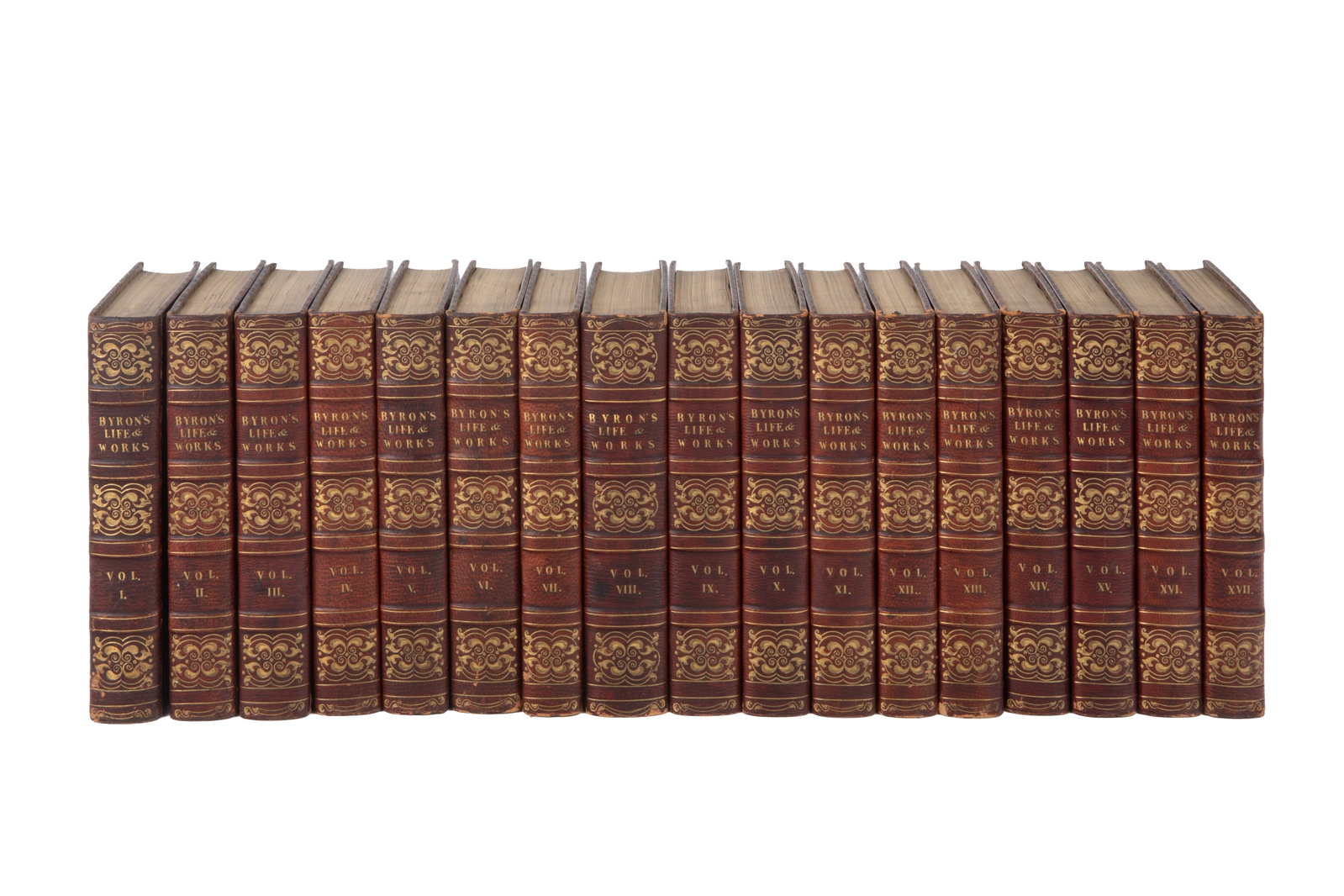 THE WORKS OF LORD BYRON (17 VOLS) (1 of 3)