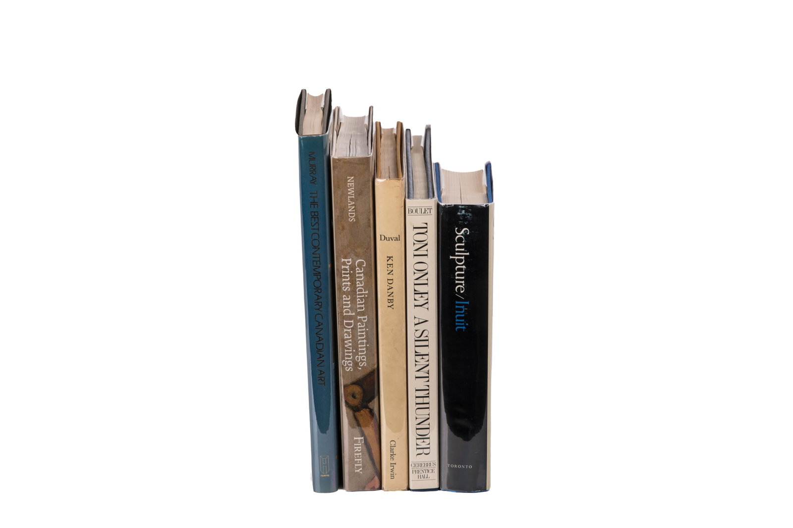 LOT OF BOOKS ON CANADIAN ART (5 VOLUMES): "Sculpture of the Inuit: masterworks of the Canadian Arctic" (Toronto: Canadian Eskimo Arts Council and University of Toronto Press, 1971); Paul Duval. "Ken Danby" (Toronto:Clarke, Irwin & Company Lim